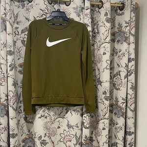 Nike Men's Dark Green Crewneck Sweater